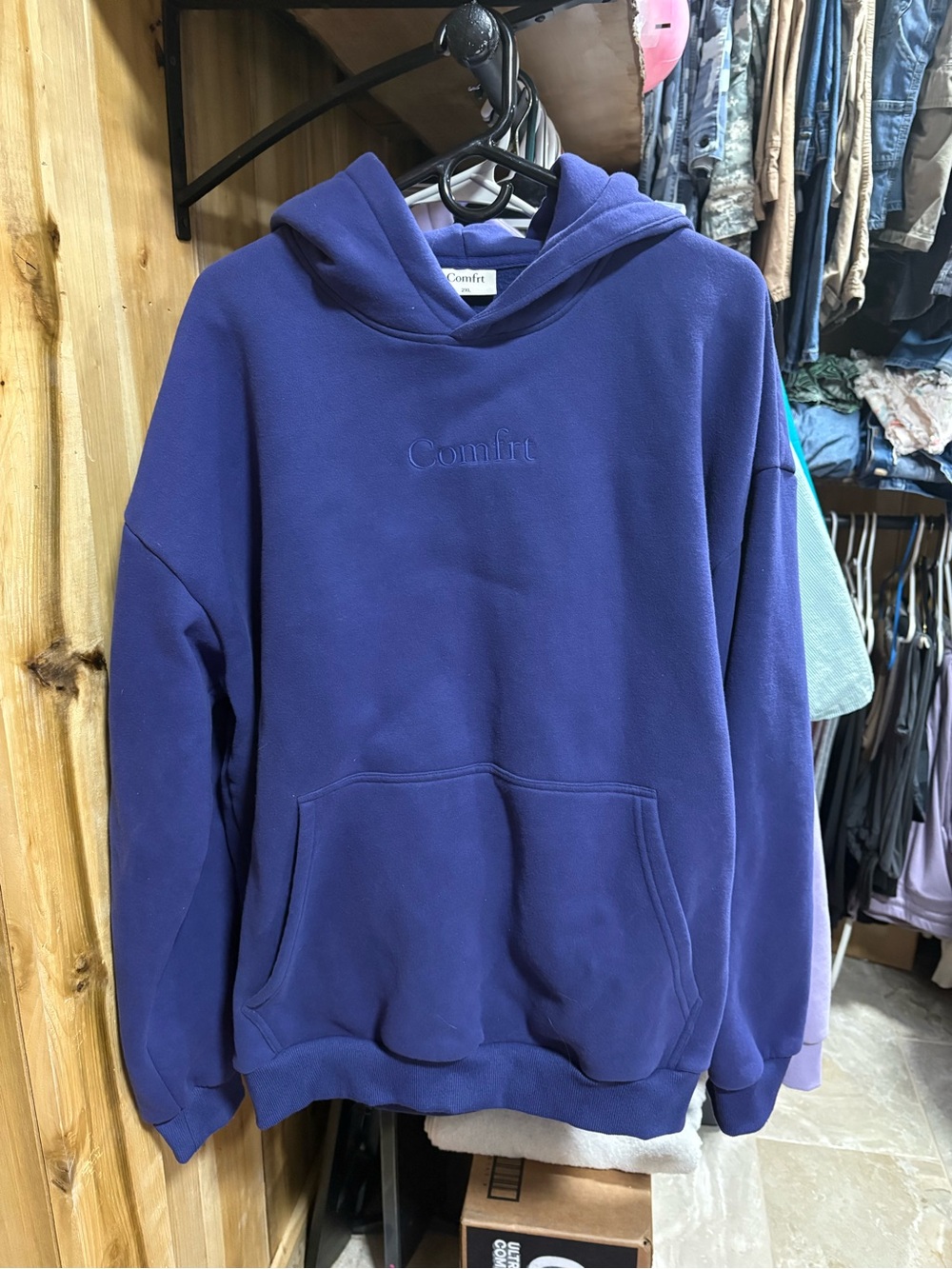 Comfort Colors Deep Purple Pullover Hoodie